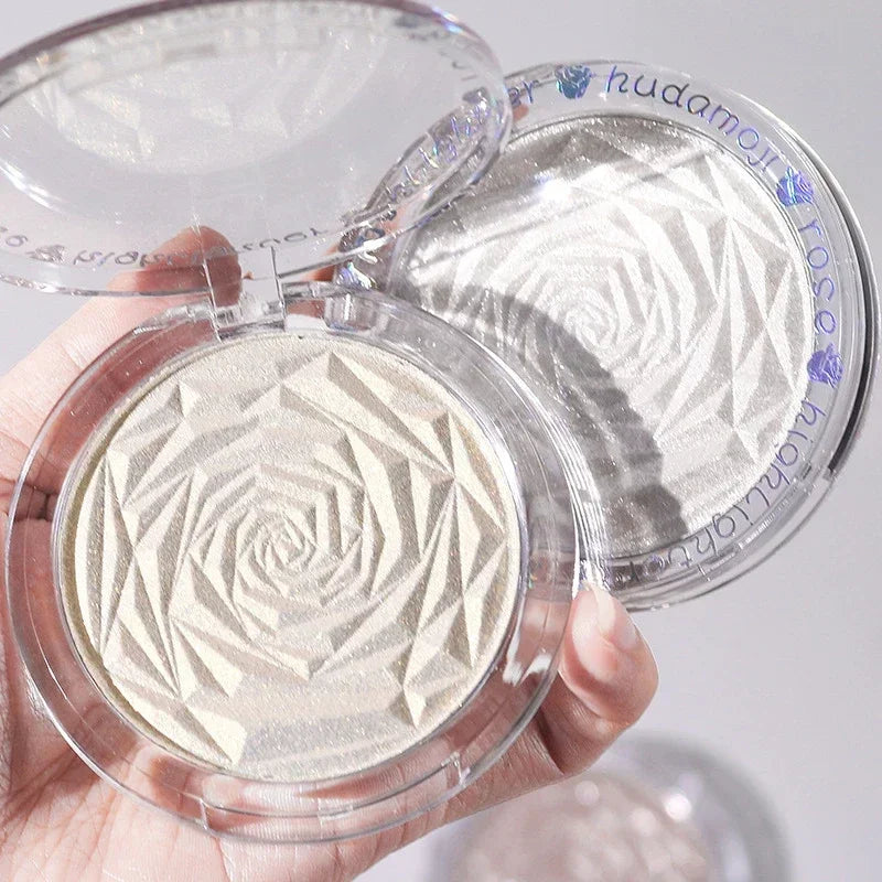 6 Colors Diamond Highlighter Powder Palette Glitter Face Contour Brighten Makeup Shimmer Ultra-concentrated Illuminate Cosmetic