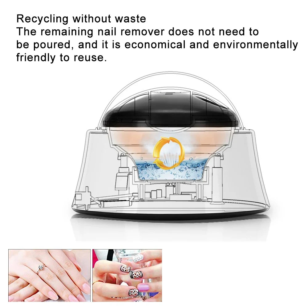 Blushimmer 36W electric gel nail polish remover device for fast salon and home use, no soak required, compatible with gel and acrylic nails