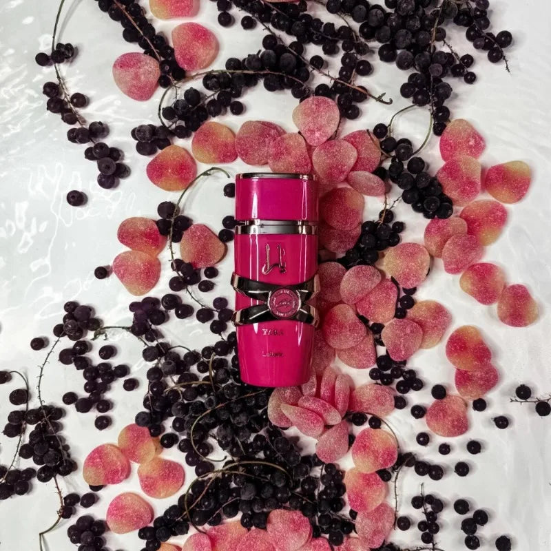 Blushimmer women’s perfume gift set with four 25ml floral, fruity, gourmand perfumes featuring vanilla, musk, amber, and jasmine notes.