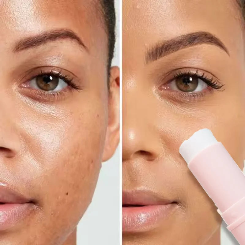 Blushimmer face primer stick with matte blur effect, hydrating shimmer texture, pore coverage, oil control, and lightweight finish.