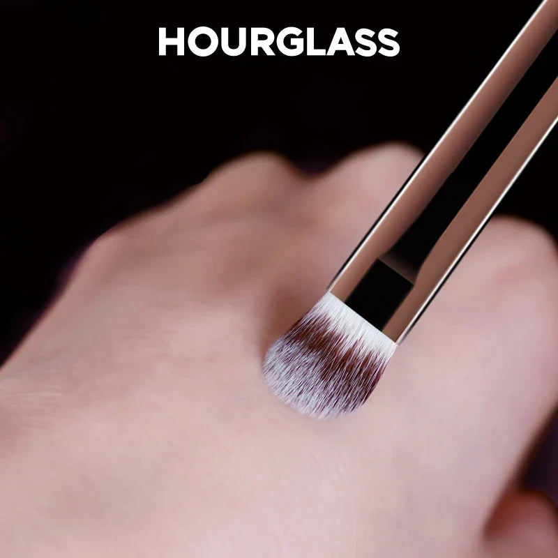 Blushimmer Hourglass No.3 All Over Shadow Brush with soft fiber hair, sleek fashion design for precise eye makeup application