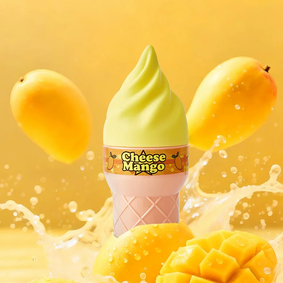 Cute ice cream-shaped perfume bottle by Blushimmer, fruity floral vanilla fragrance, 50ml long-lasting eau de toilette for women