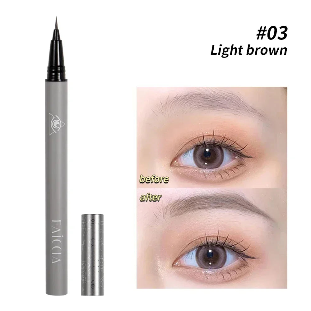 Blushimmer waterproof liquid eyebrow pencil with ultra-fine tip for natural, long-lasting eyebrow tattoo makeup.