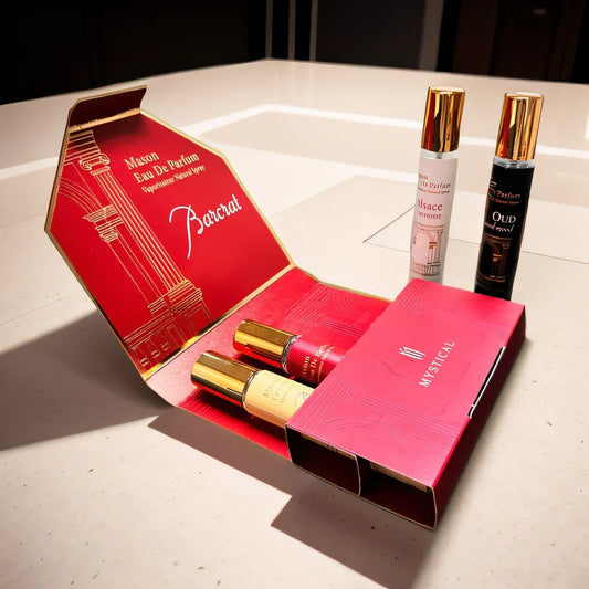 Blushimmer Mystical Women's perfume gift box with lasting, fresh fragrance, perfect for travel, Mother's Day, Valentine's, or birthday.