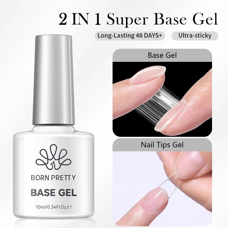 Blushimmer Born Pretty Jelly Nude gel nail polish in light pink peach, 10ml, with translucent finish, UV light cure for nail art.