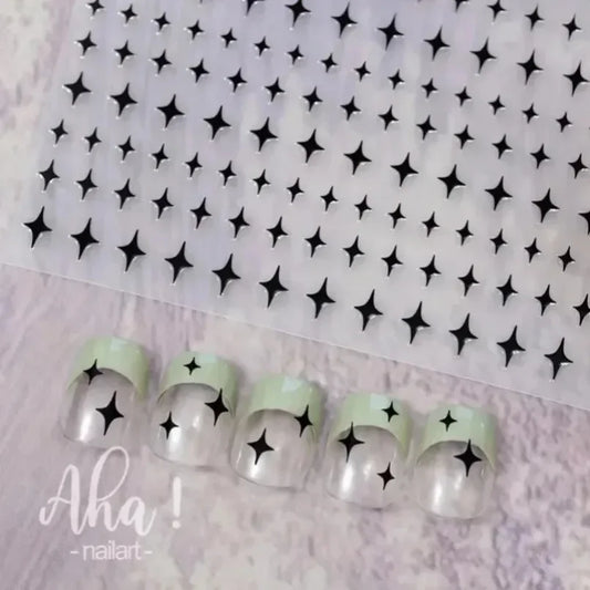 Blushimmer 3D small bow ribbon nail stickers with kawaii Japanese design, perfect for cute nail art and manicure decorations.
