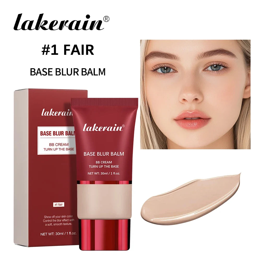 Matte Foundation Base Blur Soft Focus Matte Full Coverage Natural Fit Face Makeup Lightweight Long-Lasting Concealer BB Cream