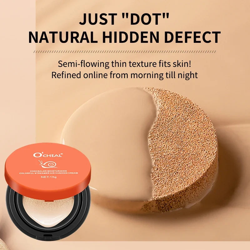Blushimmer OCHEAL whitening BB cream foundation in air cushion for face makeup, concealer, and facial beauty.
