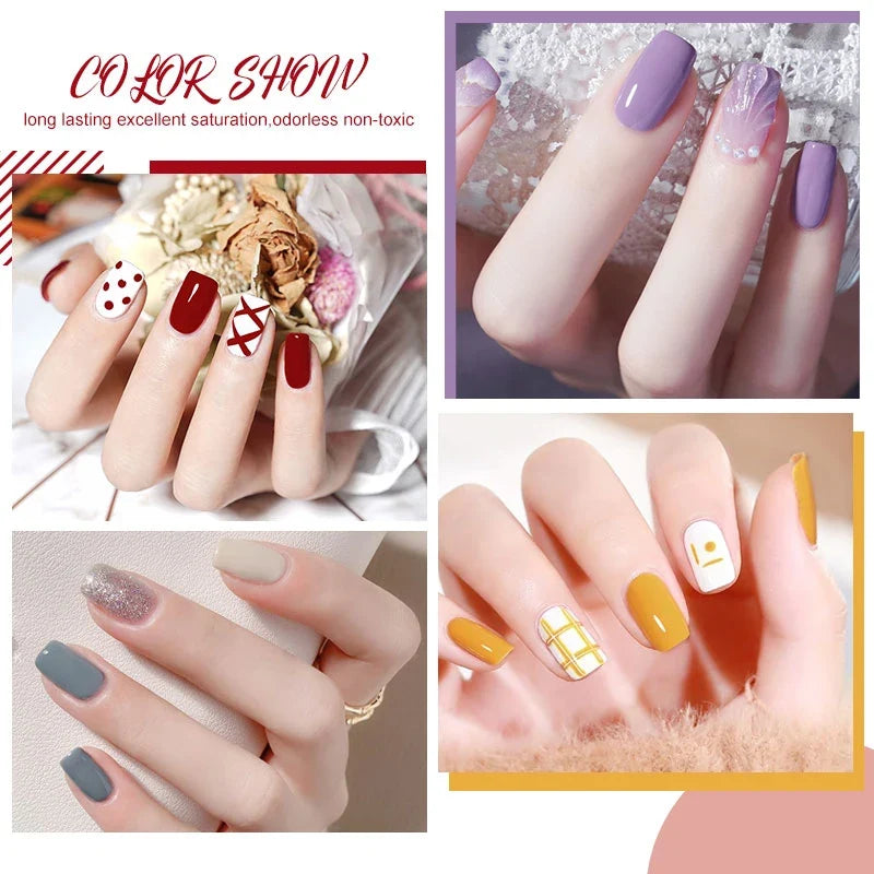 Blushimmer Poly Extension Gel Nail Set with 8pcs 15ML fast builder extension gels for manicure and 3D nail art DIY projects.
