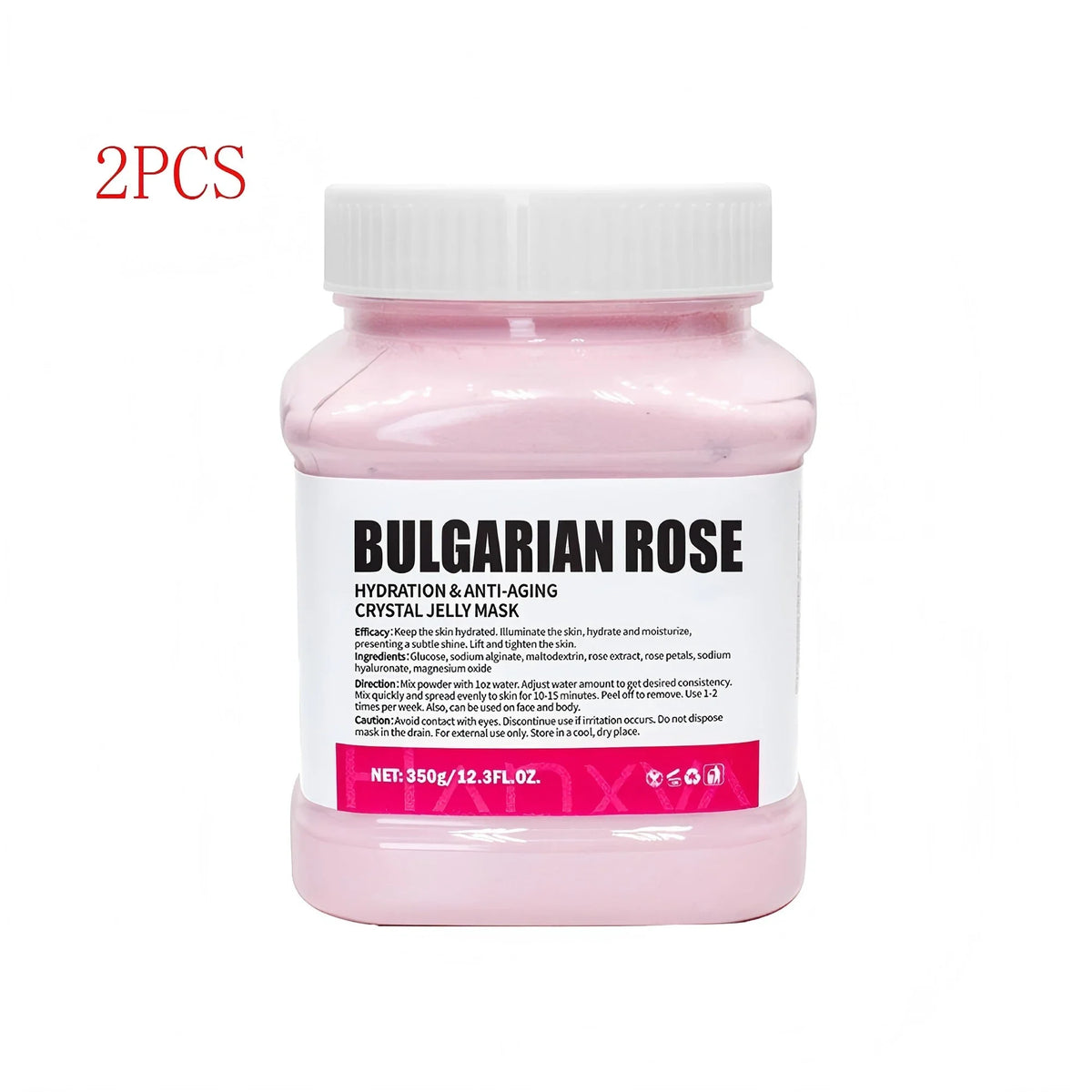 Jelly Mask for Facial Professional Rose Smooth Face Mask Skin Care, Hydrated Nourished Hydro Jelly Mask Powder,Gel Peel Off MasK