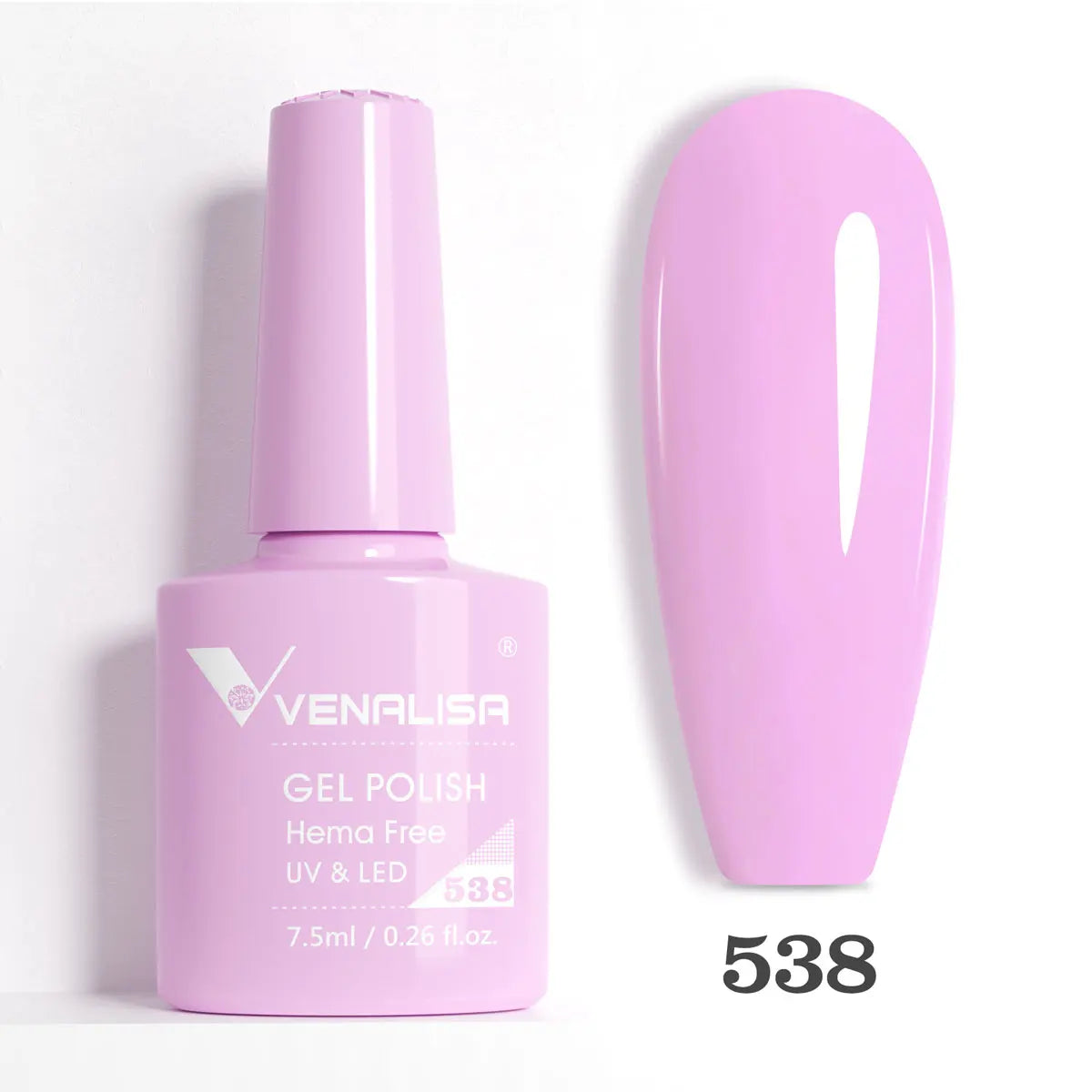 Blushimmer Venalisa HEMA TPO free glitter nail gel polish in pink nude, full coverage soak-off UV LED French nail design.