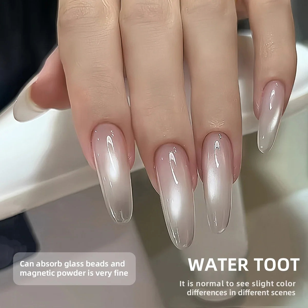 Blushimmer XEIJAYI 3-pack white cat's eye magnetic gel nail polish bottles with UV/LED soak-off varnish and ultra shine finish