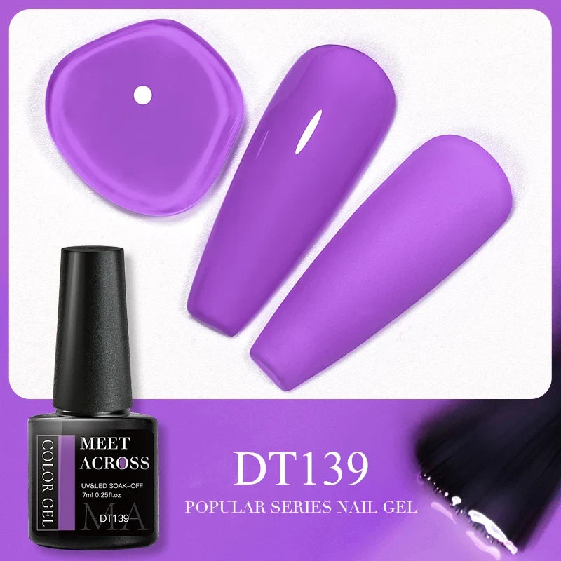 Blushimmer Meet Across pink dried flower gel nail polish with natural flower accents, UV and LED soak-off nail art varnish.