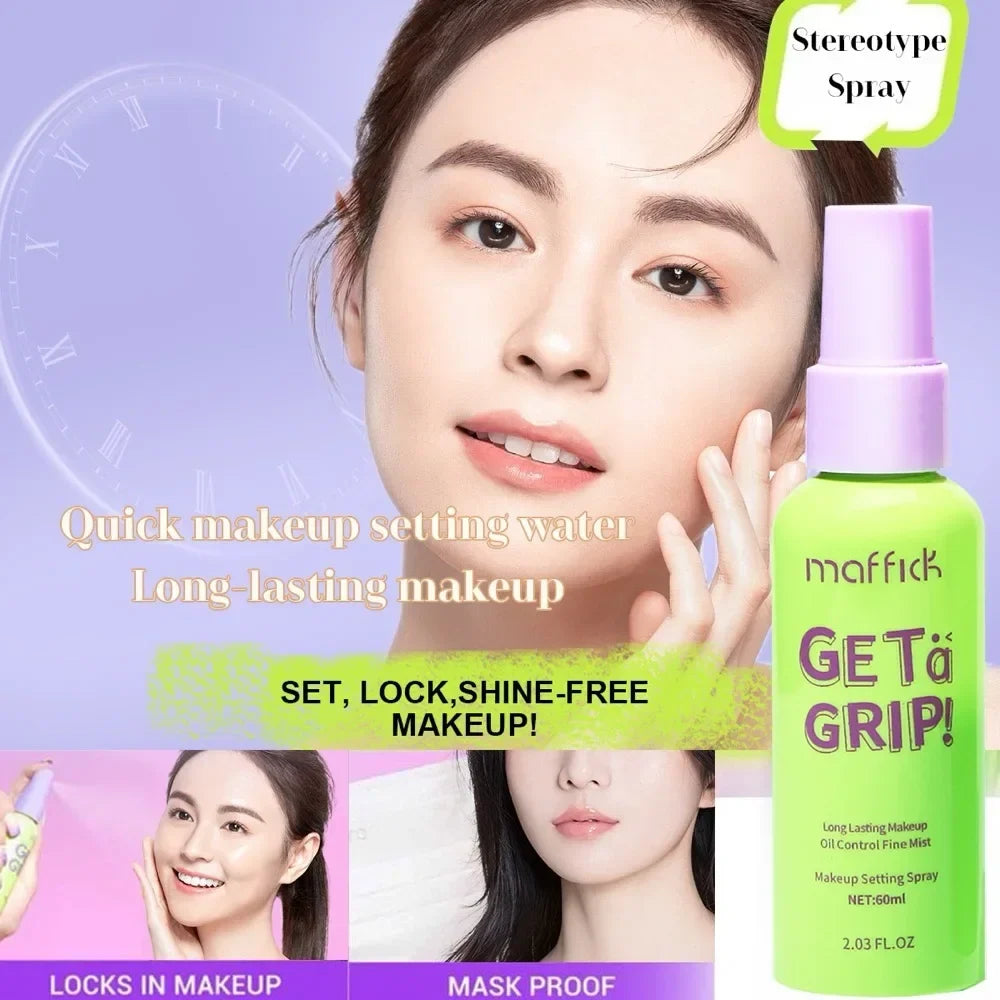 Blushimmer cooling makeup setting spray bottle, 60ml, hydrating, oil-control, waterproof, long-lasting for all skin types.