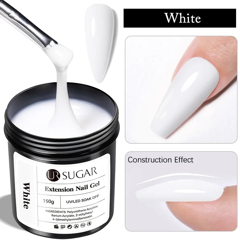 UR SUGAR 150g Rubber Base Gel Nail Polish Sparking Aurora Glitter Rubber Varnish Soak Off Semi permanent UV LED Gel Manicure