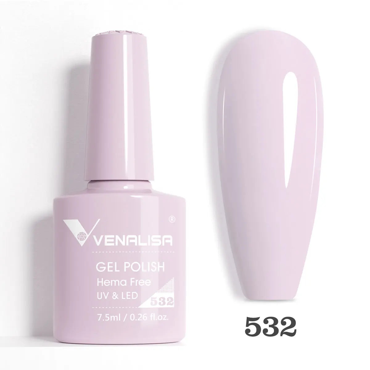 Blushimmer Venalisa HEMA TPO free nail gel polish with glitter, full coverage pink nude French manicure for UV and LED nails.