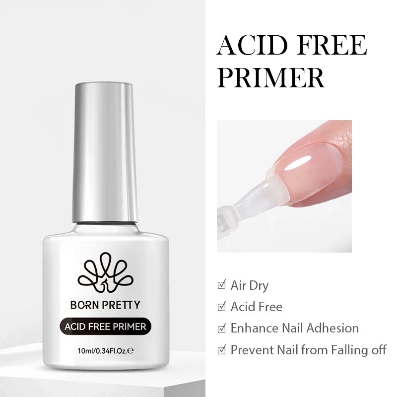 Blushimmer Born Pretty Jelly Nude Gel Nail Polish in light pink peach, 10ml, translucent UV cure gel for DIY nail art at home