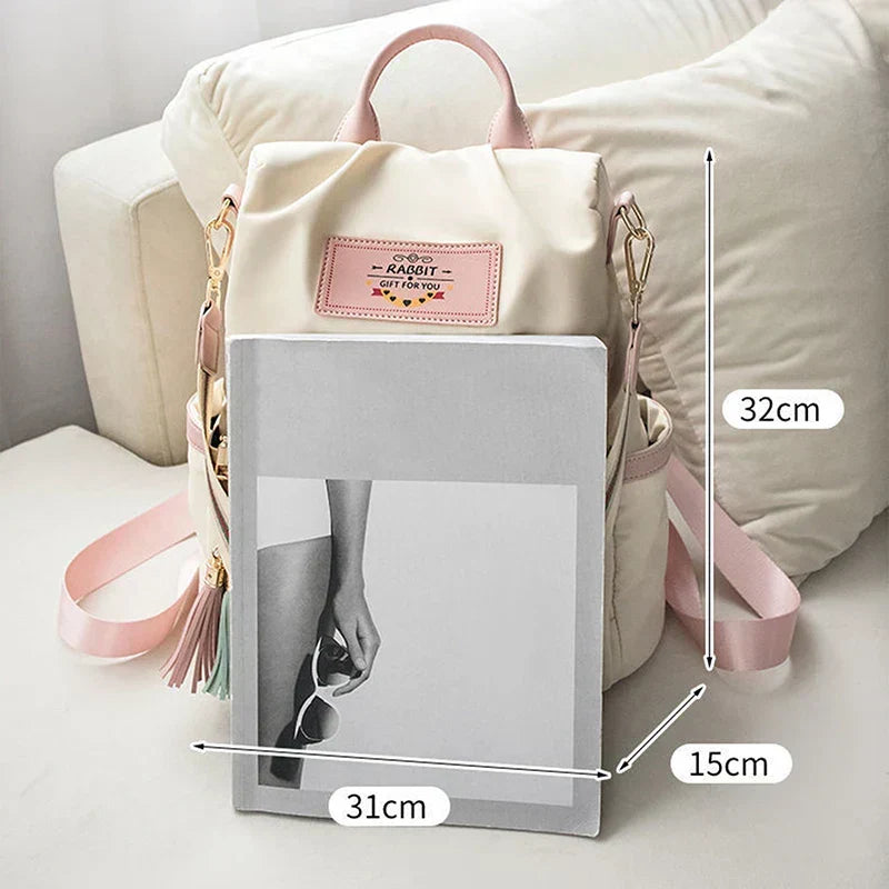 OBA premium women's large capacity shoulder bag made of durable Oxford cloth, featuring multiple compartments and stylish design.