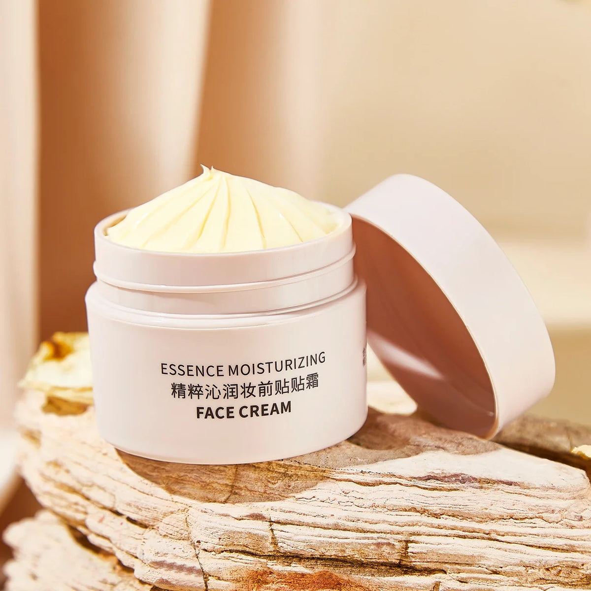 Blushimmer moisturizing foundation cream applying before makeup for a natural, long-lasting, and hydrated skin finish.