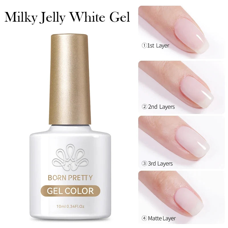 Blushimmer Born Pretty 10ml purple grape cat magnetic gel nail polish with fruit-inspired design and glass bead accents.