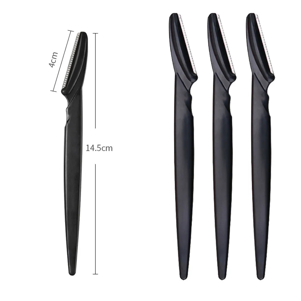 Blushimmer eyebrow trimmer with portable face razor and hair removal blades, ideal for precise eyebrow and facial hair shaping.