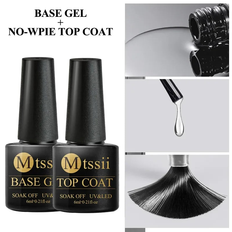 Blushimmer MTSSII 6-piece set of sparkly red gel nail polish bottles with shiny finish for LED UV nail art and manicure.