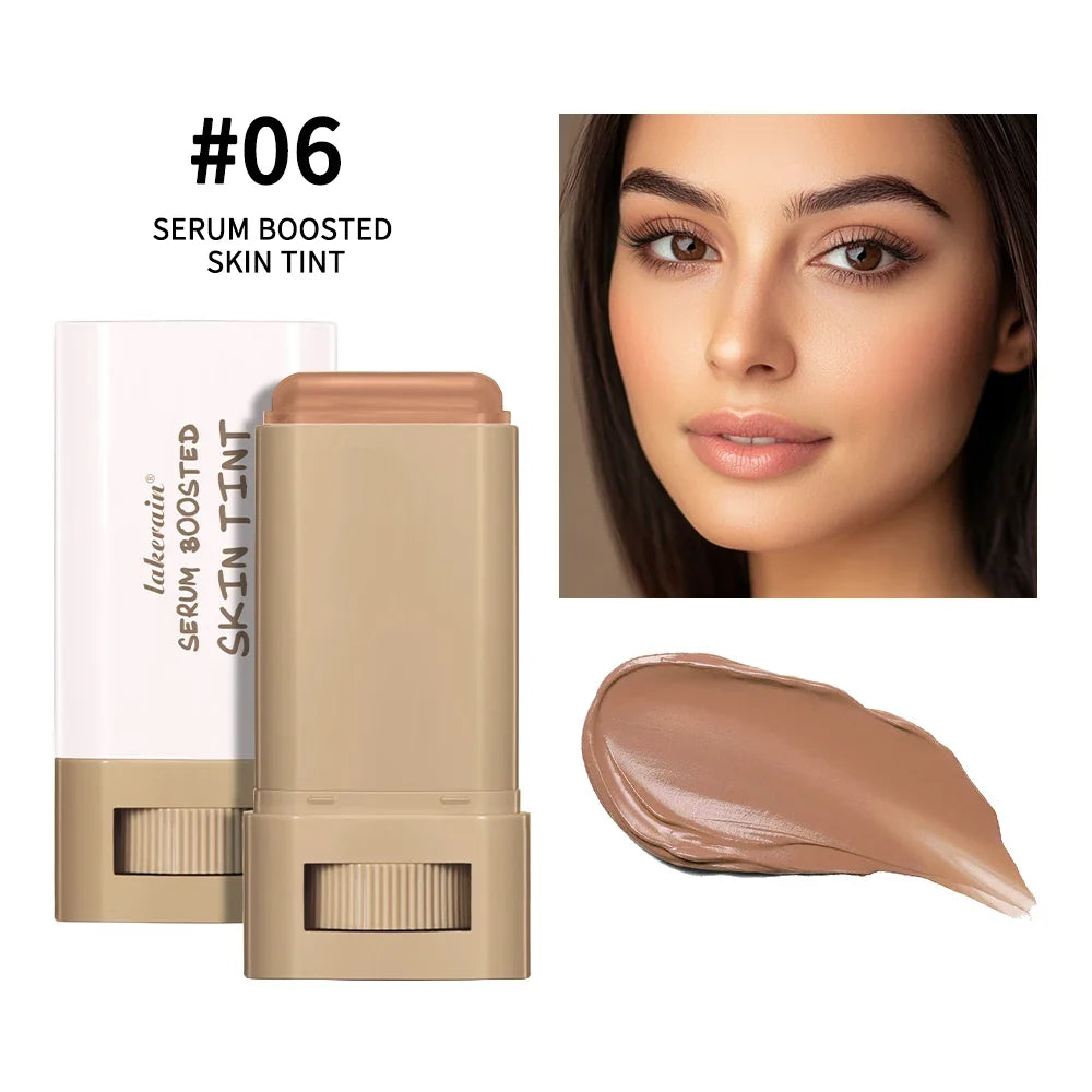 Skin Tint Stick Waterproof Nourishing Solid Tinted Serum Foundation Skin Tint Balm Face Tinted Face Contour Stick Makeup