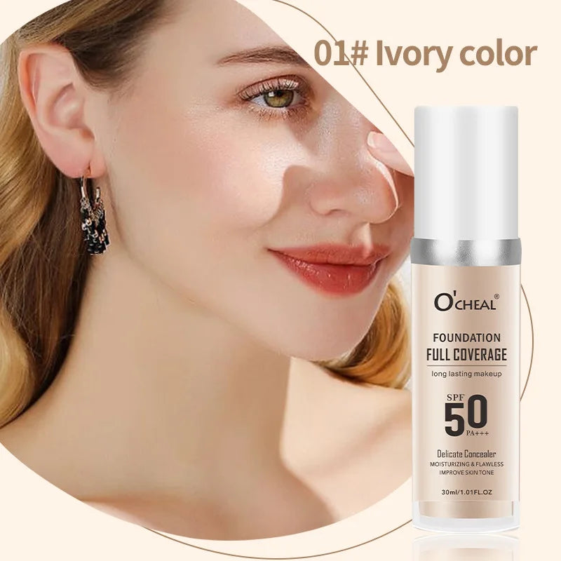 Blushimmer color-changing liquid foundation and waterproof concealer with full coverage and moisturizing, oil-control makeup.