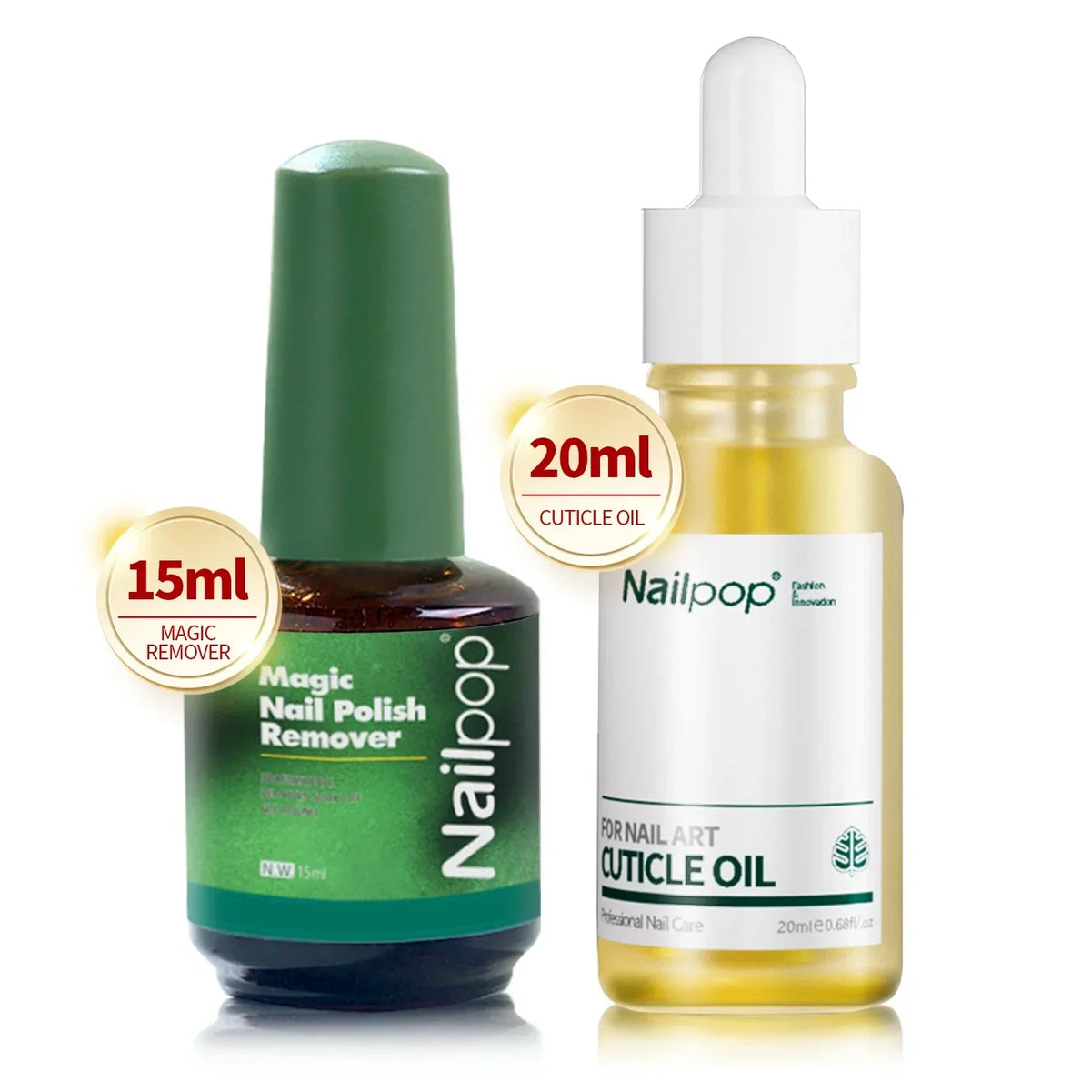Blushimmer Nailpop Nail Dehydrator and Primer set for acrylic and UV gel nails, featuring acid-free natural nail prep for strong bonding
