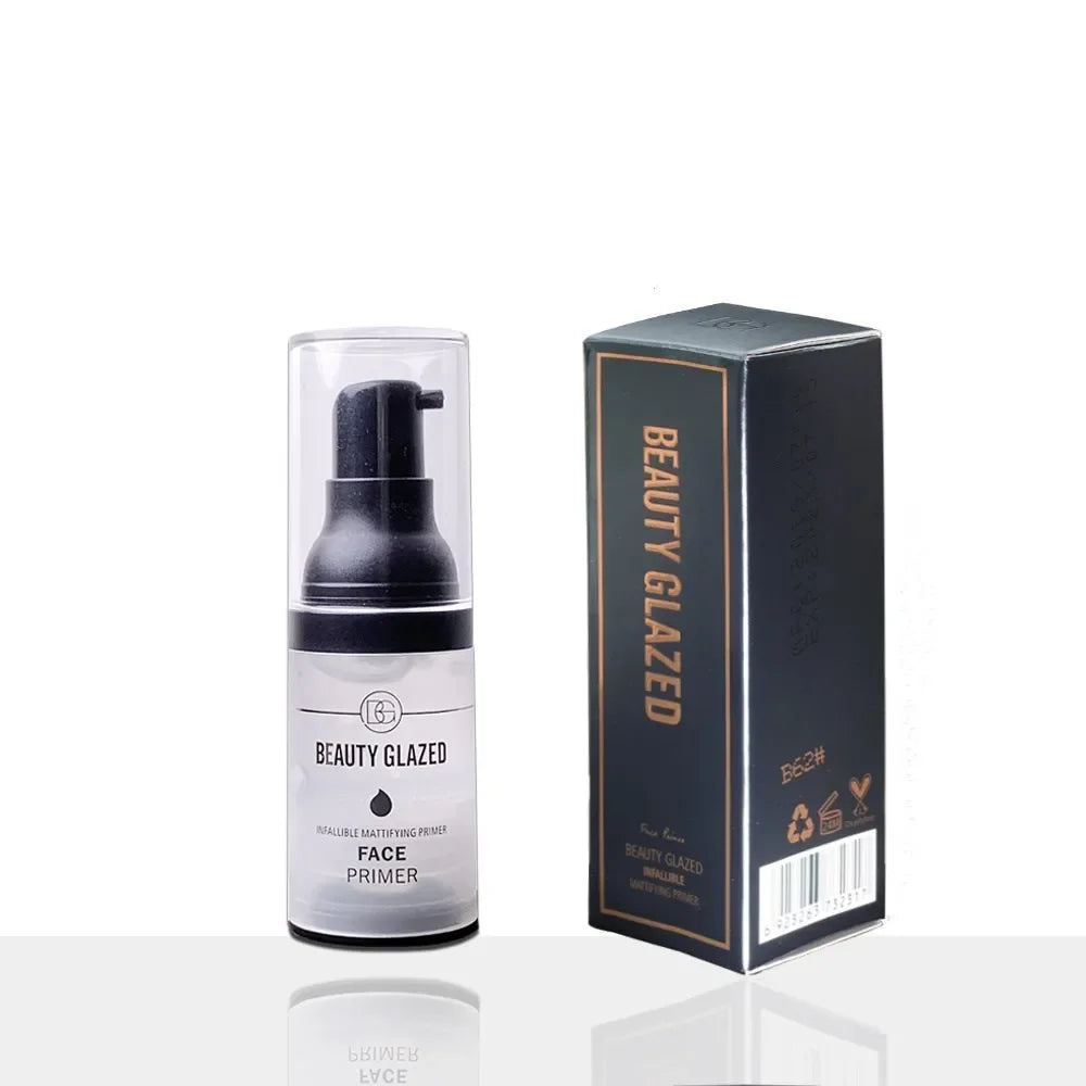 Blushimmer Beauty Glazed Pore Invisible Face Primer with matte finish, long-lasting makeup base and moisturizer for smooth skin.