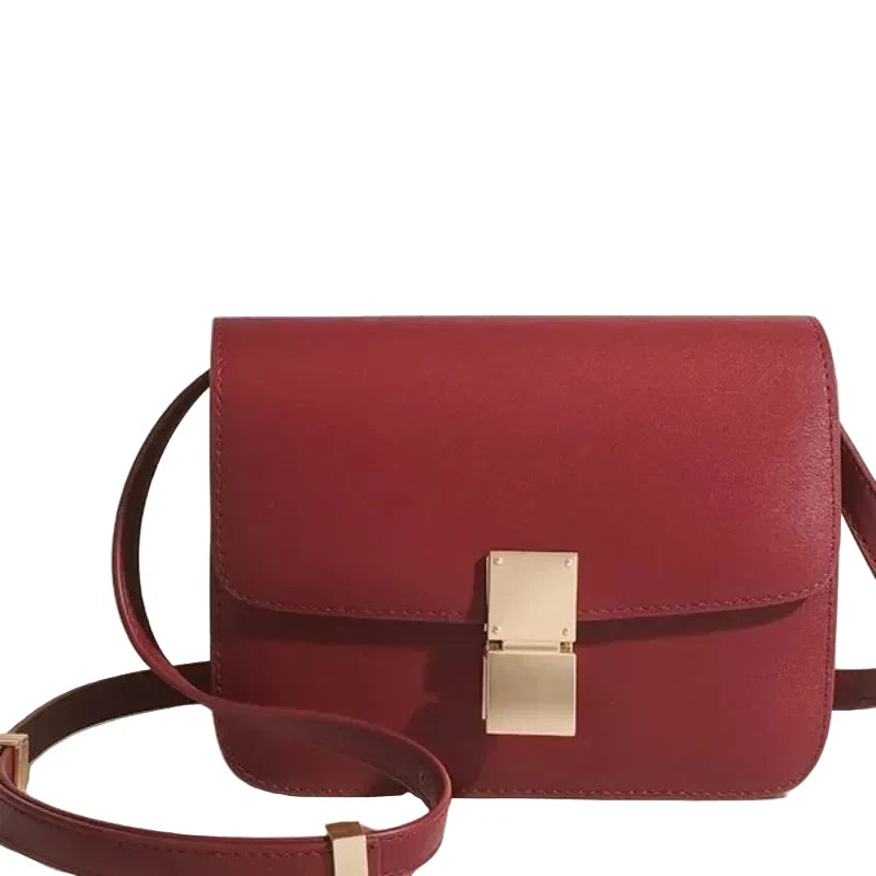 NNEOBA women's square crossbody handbag in black with adjustable strap and sleek design, perfect for casual or formal outings.