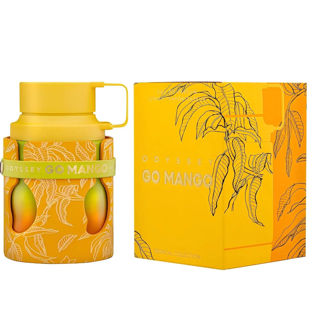 Armaf Odyssey Eau De Parfum Spray by Blushimmer featuring fruity, woody, amber, vanilla notes in a sleek bottle.