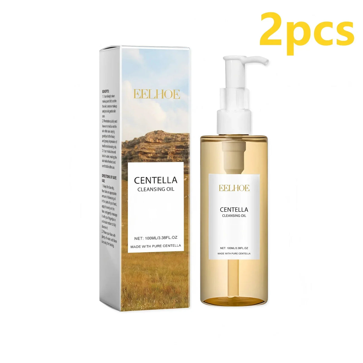 Blushimmer EELHOE Facial Cleansing Oil with Centella Asiatica for sensitive skin, deep cleansing and makeup removal.