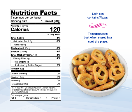 AmBari Nutrition pretzels, crispy snack pretzels in a bowl, ready to eat as a tasty, crunchy snack option