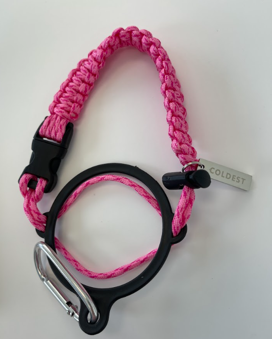 Coldest Paracord Handle accessory with durable black paracord wrap and ergonomic design for comfortable grip.