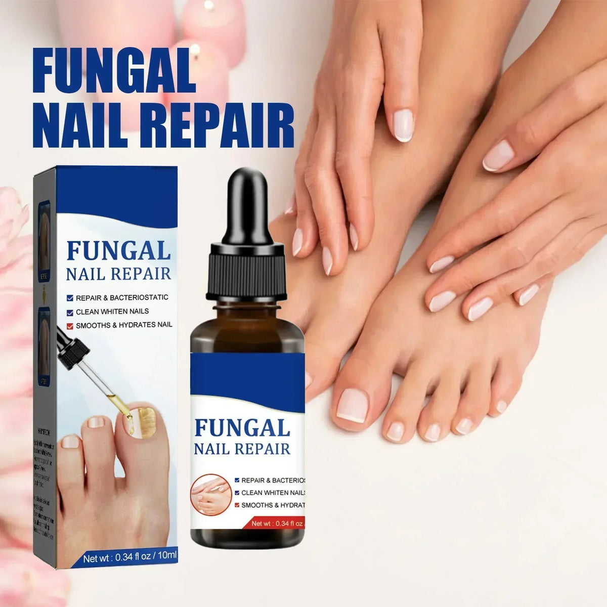 Nail Fungus Treatment Serum Toe Fungal Repair Products Hand Foot Care Removal Gel Anti Infection Paronychia Onychomycosis