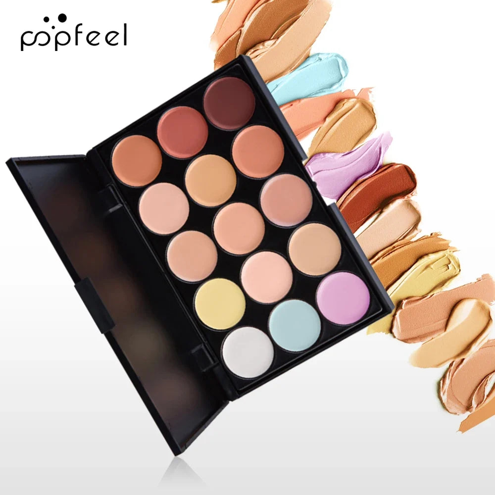 Blushimmer POPFEEL 10-piece face makeup set with foundation, concealer, brushes, for beginners, complete face makeup kit