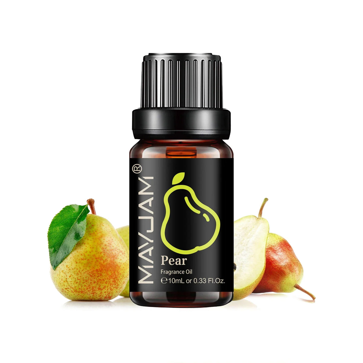 Blushimmer MAYJAM fruit essential oil bottle with cherry, banana, papaya, grape, and other fruit fragrance oils for diffuser and candles.