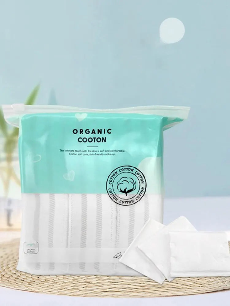 Blushimmer disposable double-sided makeup removal cotton pads with 240 pieces, suitable for facial cleaning and wet application.