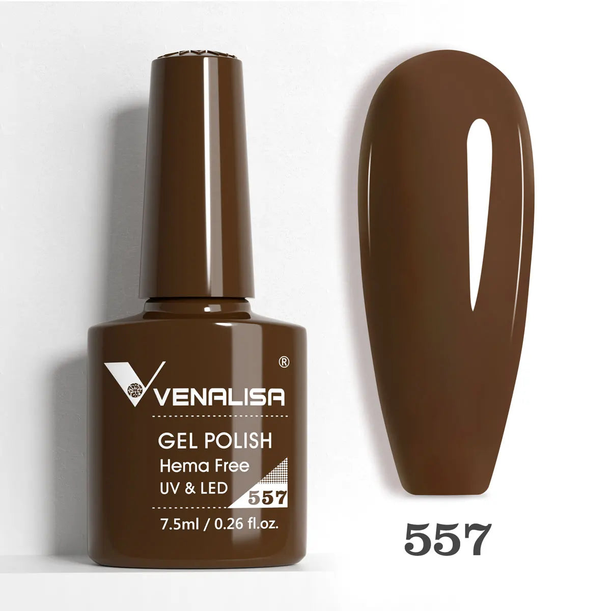 Blushimmer Venalisa HEMA TPO free glitter gel nail polish in pink nude, full coverage soak-off UV/LED French manicure style