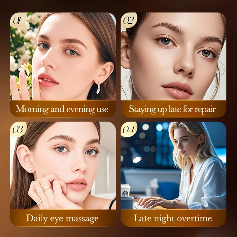 Blushimmer SADOER Snake Venom Peptide Eye Cream with caffeine, anti-wrinkle, dark circles, and moisturizing for anti-aging eye skin care
