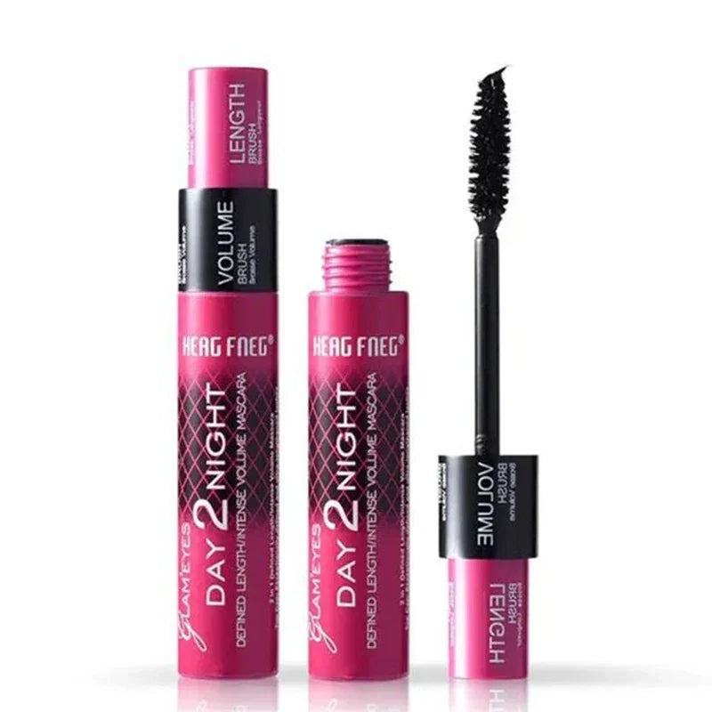 Blushimmer waterproof mascara with curled lashes, lengthens and adds volume, quick-drying natural finish for female makeup.