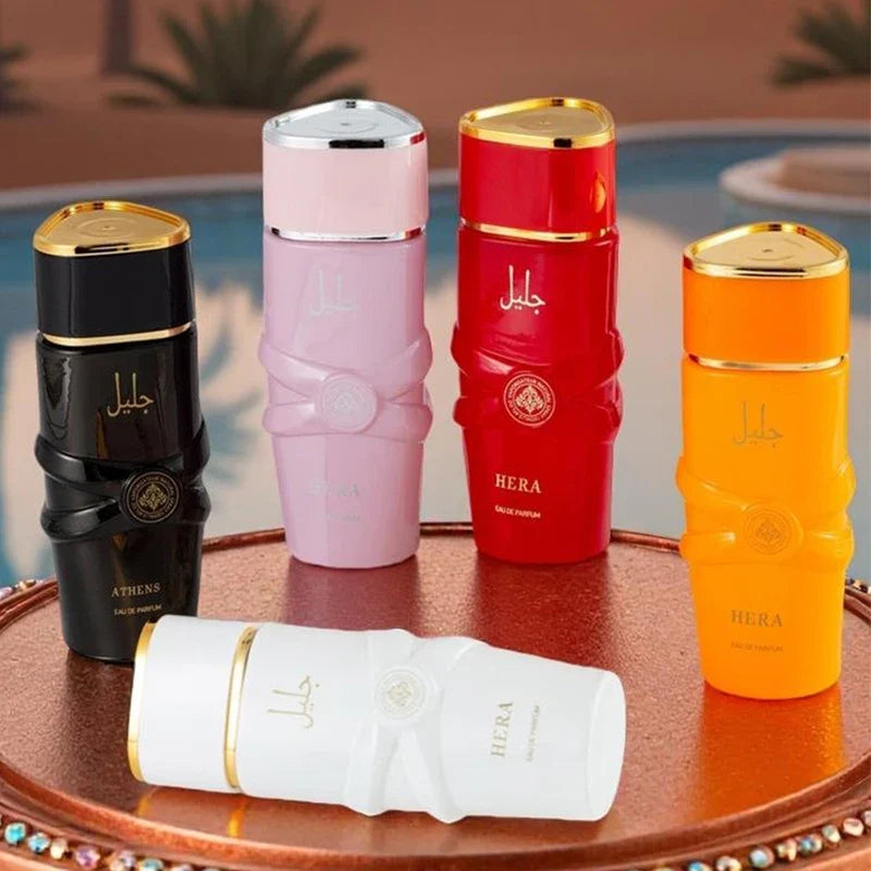 Luxury Arab unisex perfume spray with floral, fruity, spicy, and musky notes, perfect as a gourmand oriental fragrance by Blushimmer.