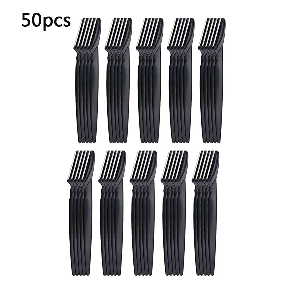 Blushimmer eyebrow trimmer with replaceable blades, portable face razor and hair remover for precise eyebrow shaping and facial hair removal.