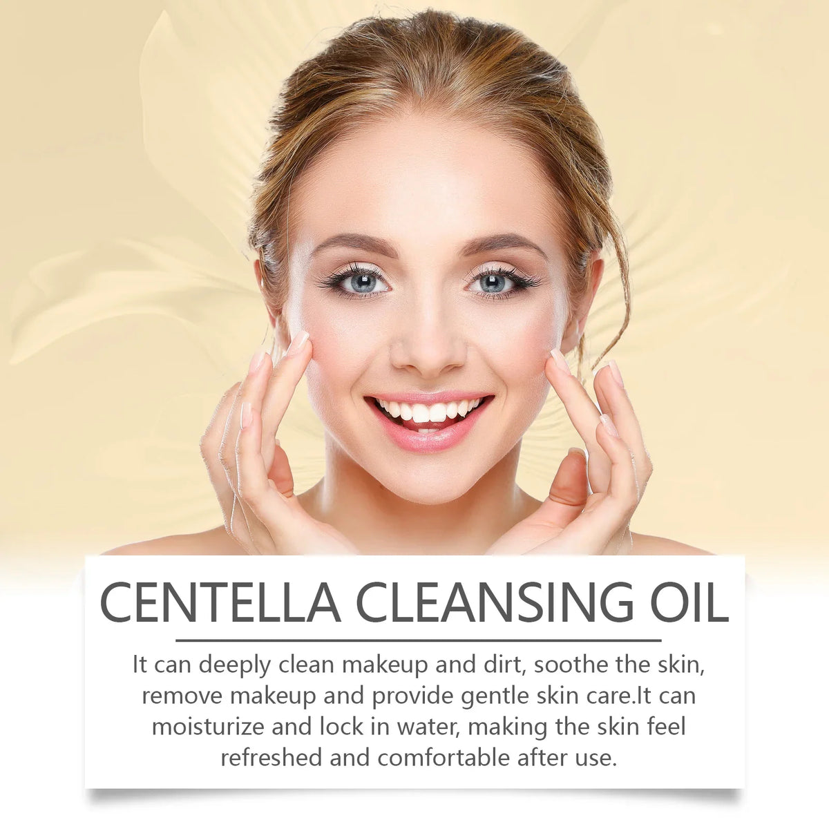 Blushimmer Centella Cleansing Oil for face, gentle makeup remover with moisturizing vitamin E, controls oil, shrinks pores, skincare