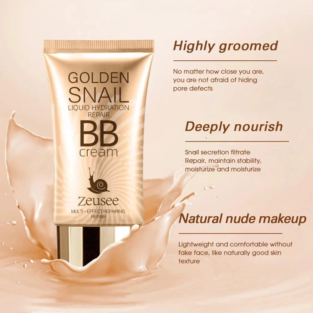 BB Cream Liquid Foundation Full Coverage Makeup Base Natural Concealer Longlasting Oil-Control Face Makeup Cosmetics For Women