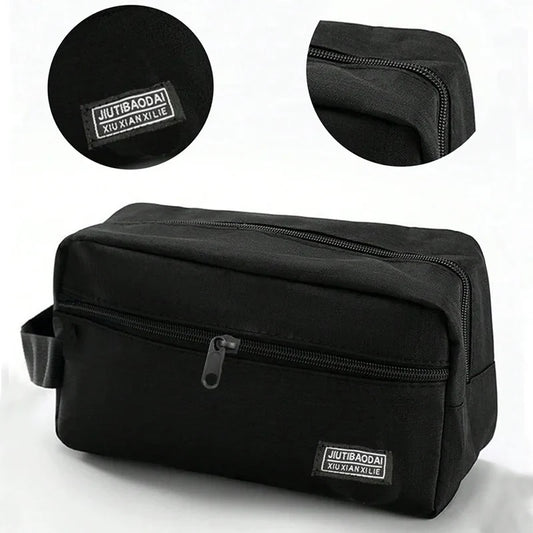 Men's Blushimmer business toiletry bag with large capacity travel makeup organizer, durable and stylish for daily use.