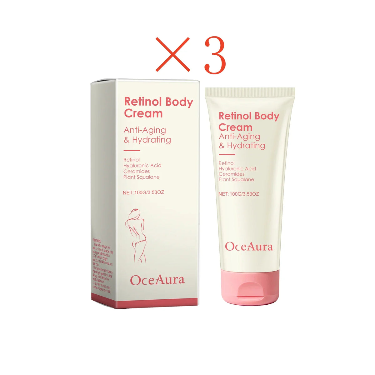 Retinol Tightening Body Lotion Anti-Wrinkle Repair Improve Sagging Skin Remove Cellulite Nourish Lift Firming Moisturizing Cream