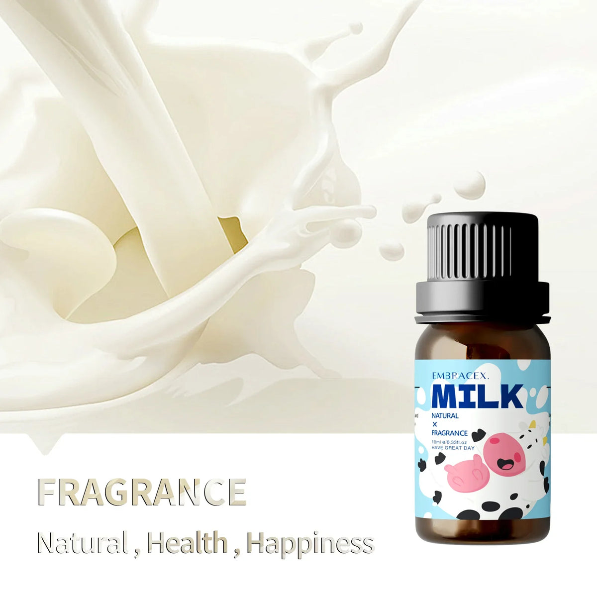 Blushimmer 10ml milk fragrance perfume essential oil for aromatherapy, long-lasting car scent, suitable for women.