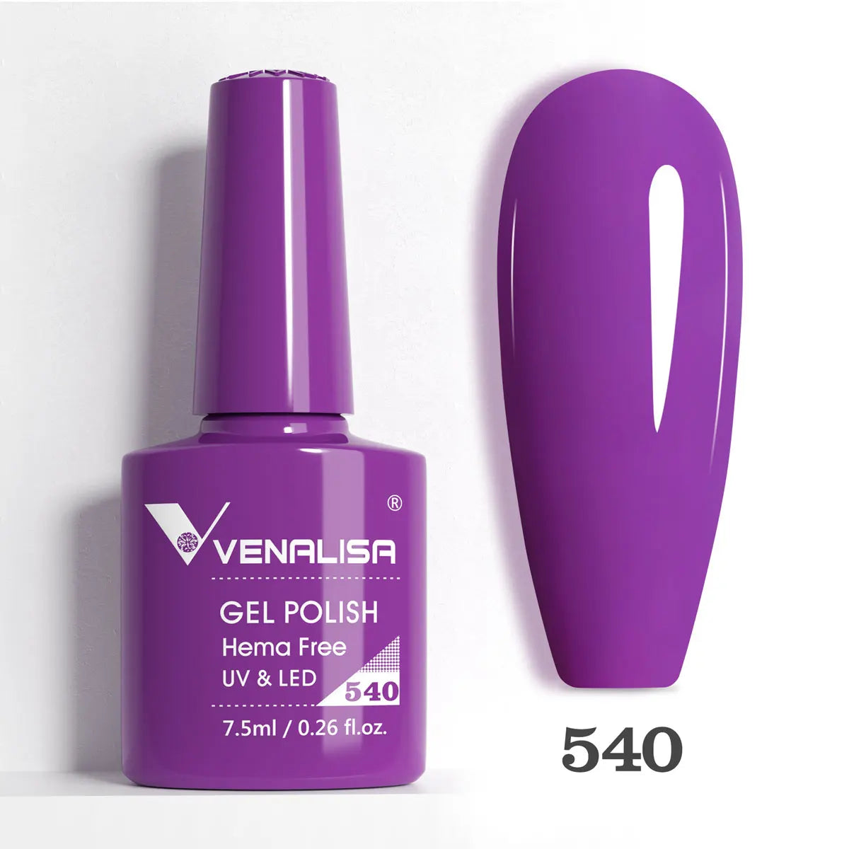 Venalisa HEMA TPO free nail gel polish with glitter, full coverage in pink nude, designed for UV and LED French nail applications.